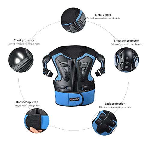 Kids Motorcycle Armor Suit Dirt Bike Chest Protector with Elbow Knee Pads Guards Z9810