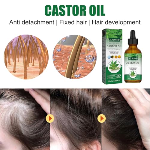Cold Pressed Pure Castor Oil in Glass Bottle E751373
