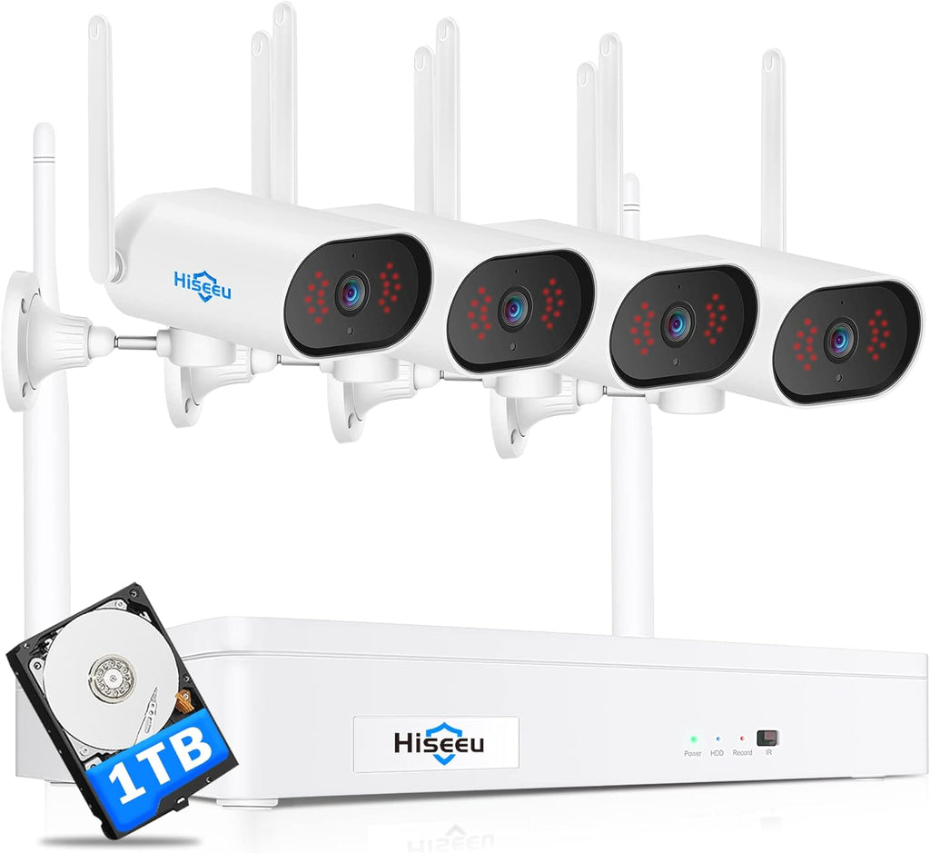 3MP Wireless Security Camera System with 8CH NVR and 1TB Hard Drive S2862