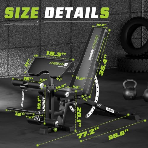 Adjustable Weight Bench with 1200 LBS Capacity H6271