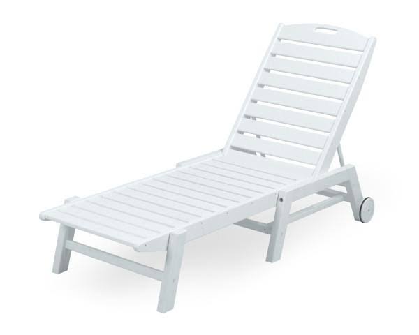 Black Stackable Wheeled Chaise L37901