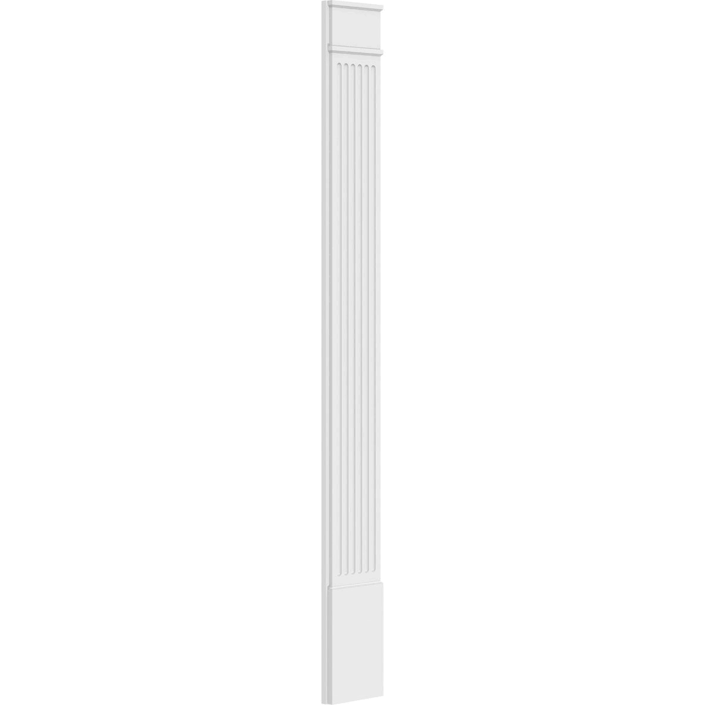 Fluted PVC Pilaster with Capital & Base (Pair) W896371