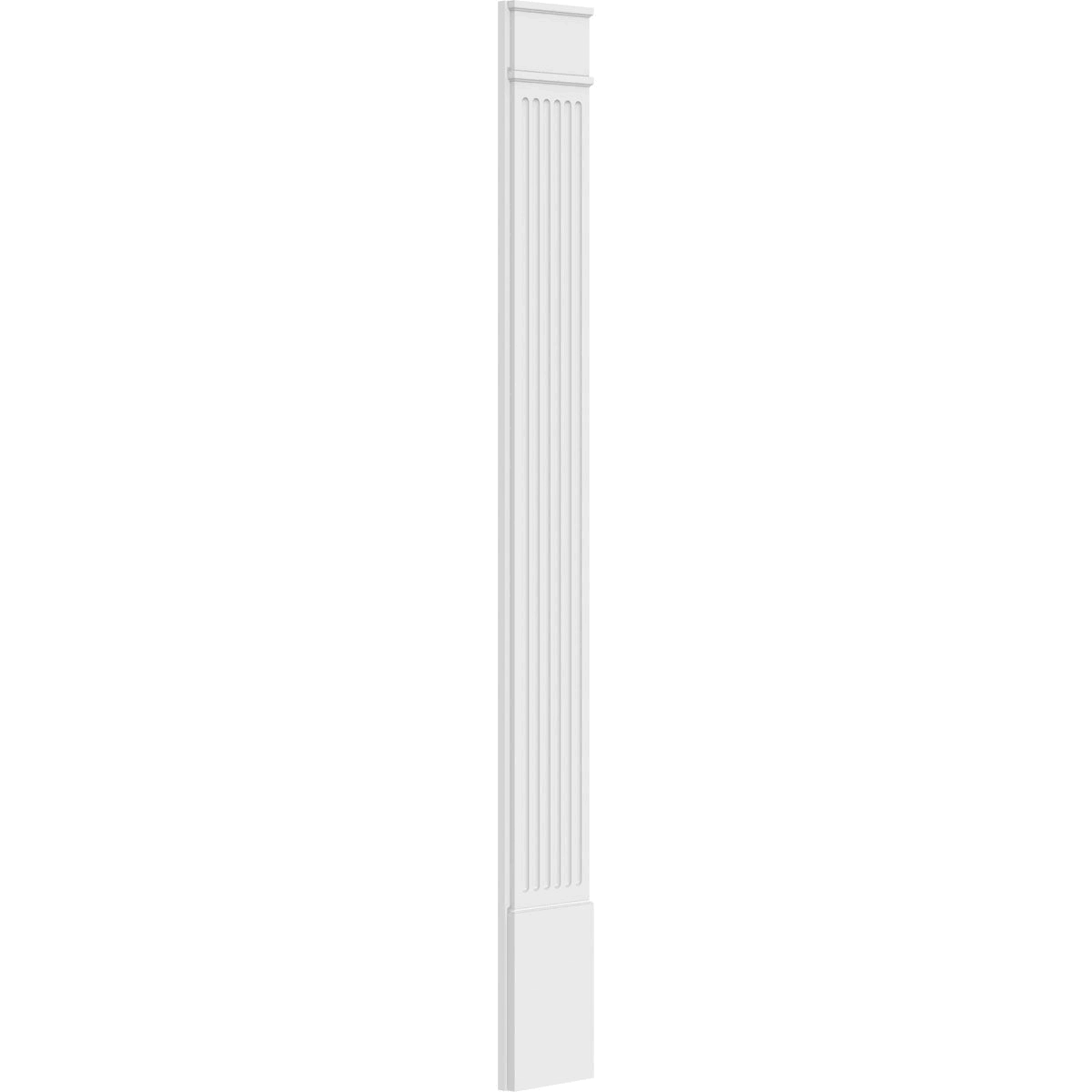 Fluted PVC Pilaster with Capital & Base (Pair) W896371