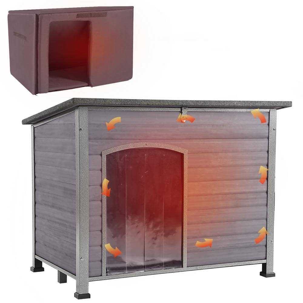 Insulated Outdoor Dog House with Waterproof Roof Y1304