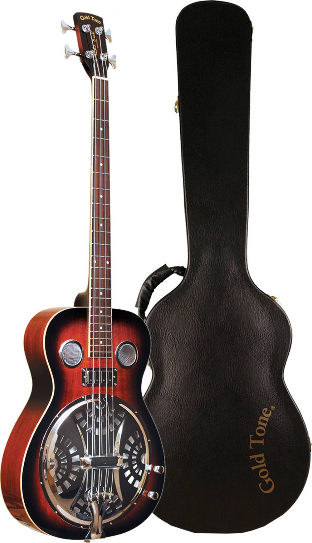 Tobacco Sunburst Resophonic Bass Guitar Z327