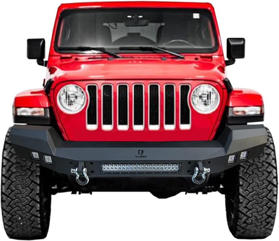 Front and Rear Bumper with LED Lights and Tire Carrier J755786