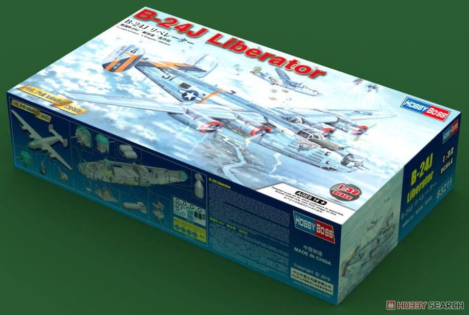 1/32 Consolidated B-24J Liberator Plastic Model Kit K930