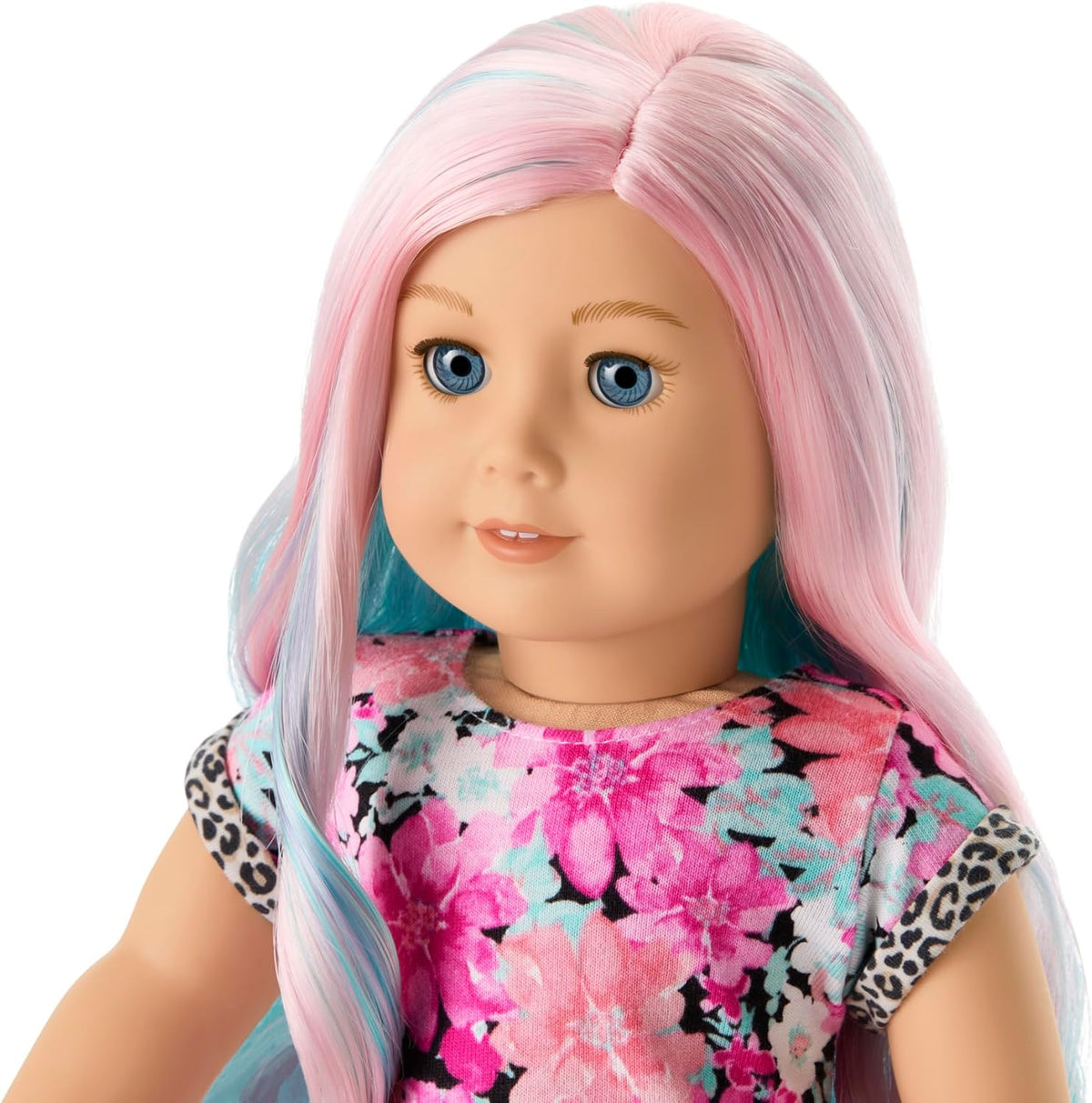 18-inch Doll with Lt Blue Eyes, Multicolor Hair, Lt Skin M854