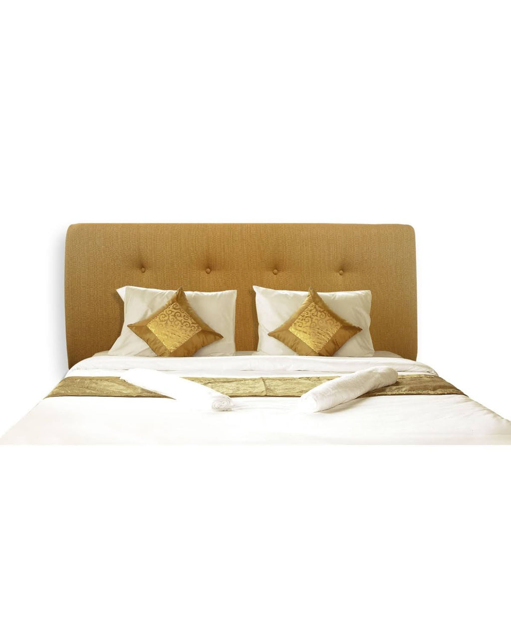 Queen 8-Button Tufted Pumpkin Headboard I873190
