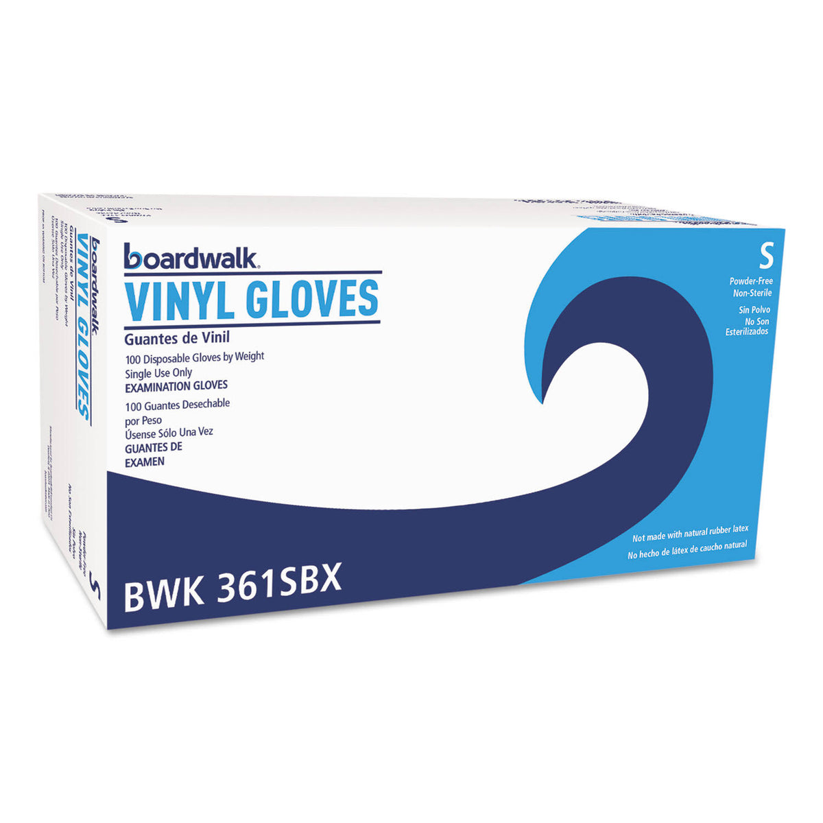 Clear Vinyl Gloves, Small, 1000/Carton B52103