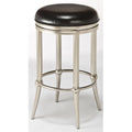 Dull Nickel Backless Bar Stool Y42733