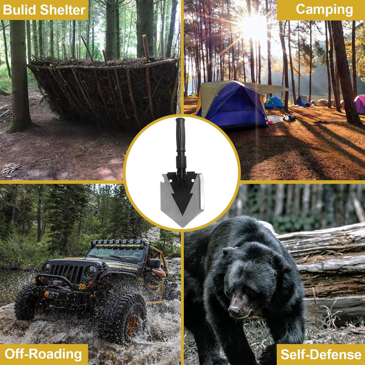 Camping Shovel 38'' Folding Spade O523434
