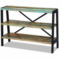 3 Shelves Solid Reclaimed Wood Sideboard D20130