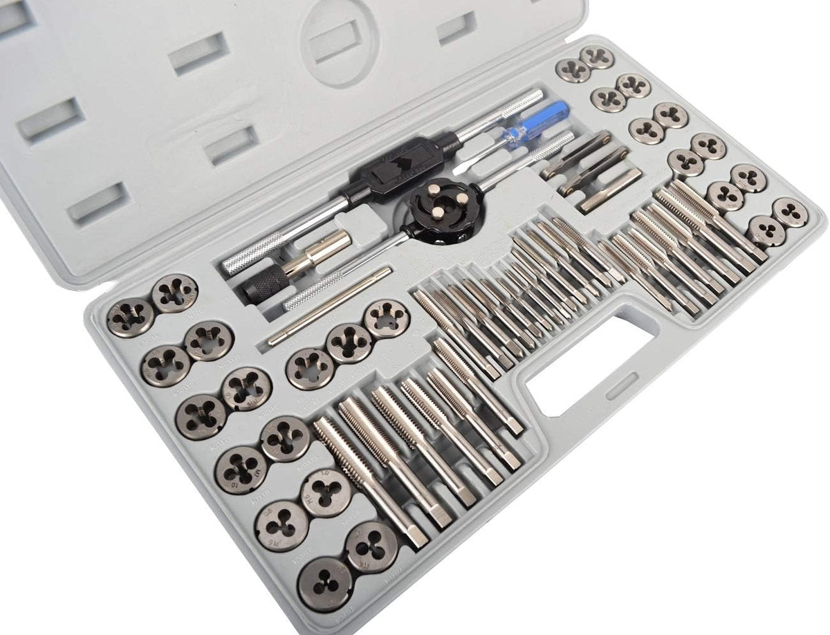 60-Pieces Tap and Die Set Metric and SAE Standard U21478