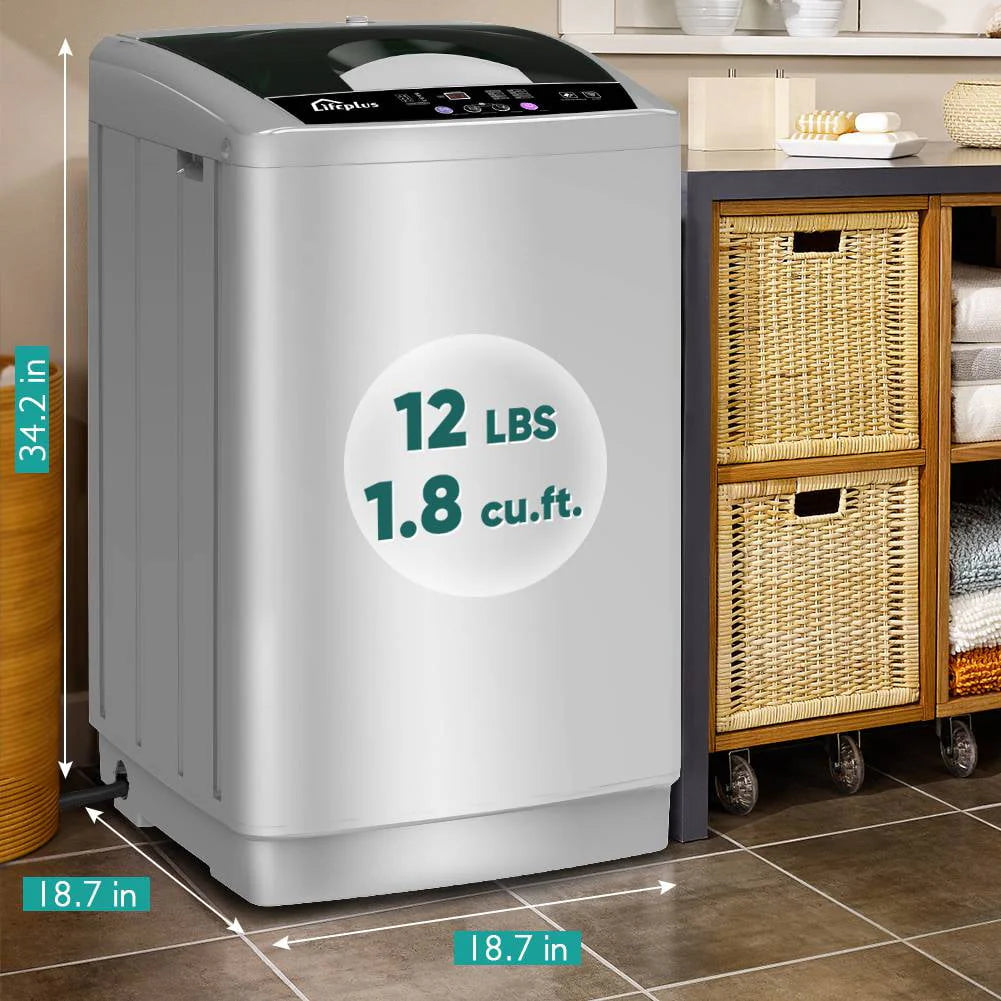 Portable Full-Automatic 1.8 Cu. ft. Top Load Laundry Washer E867
