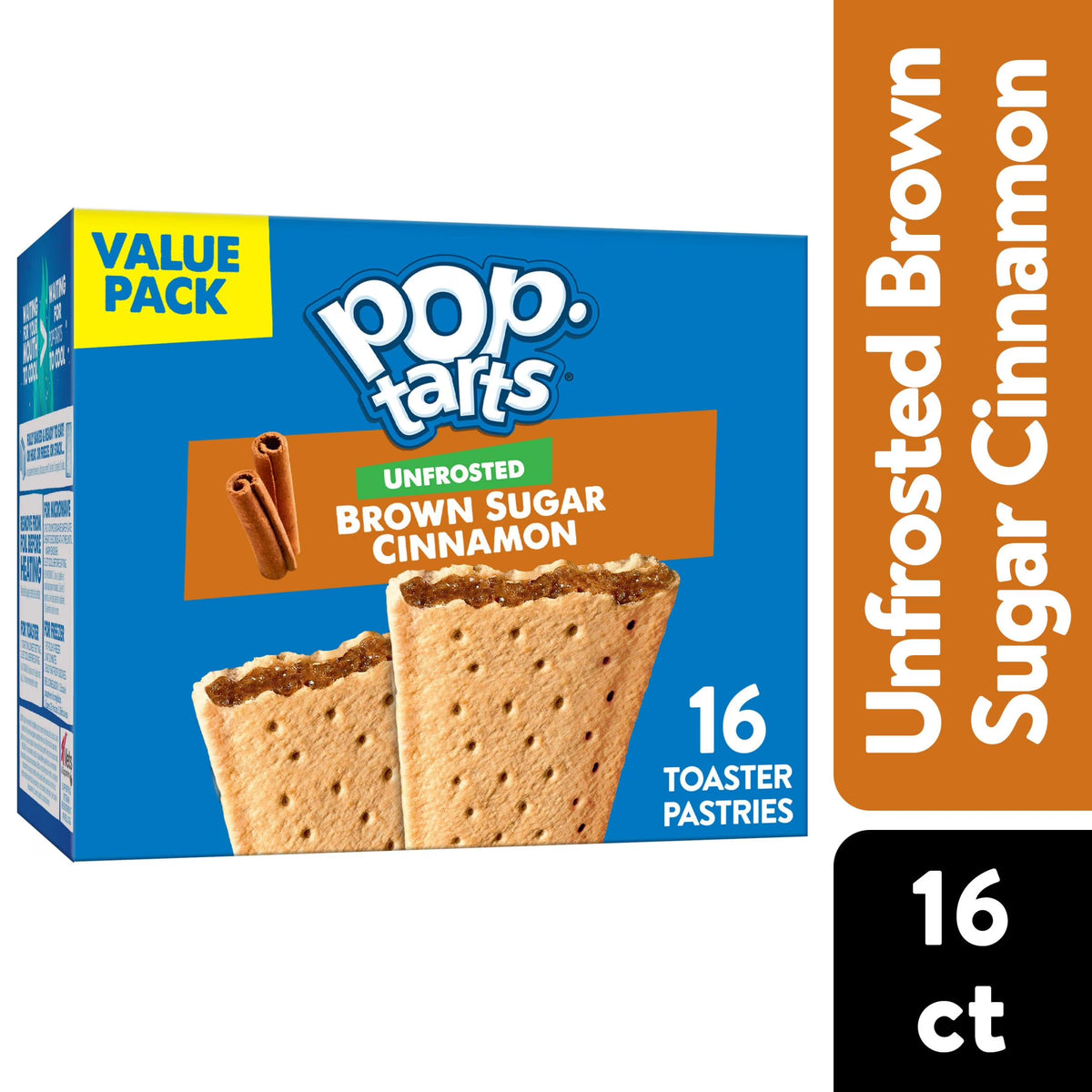 Unfrosted Brown Sugar Toaster Pastries, 27 oz, 16 Count A203