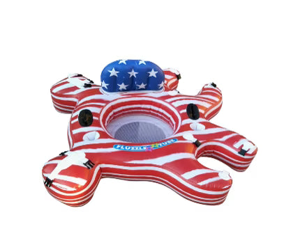 American Flag Mesh Bottom Lounger Q297