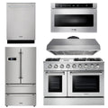 48 Propane Gas Range, Range Hood, Refrigerator, Dishwasher, Microwave B664