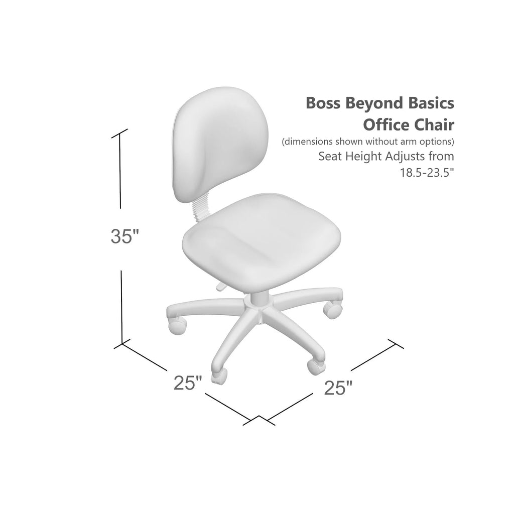 Grey Adjustable Office Task Chair with Adjustable Arms L90527