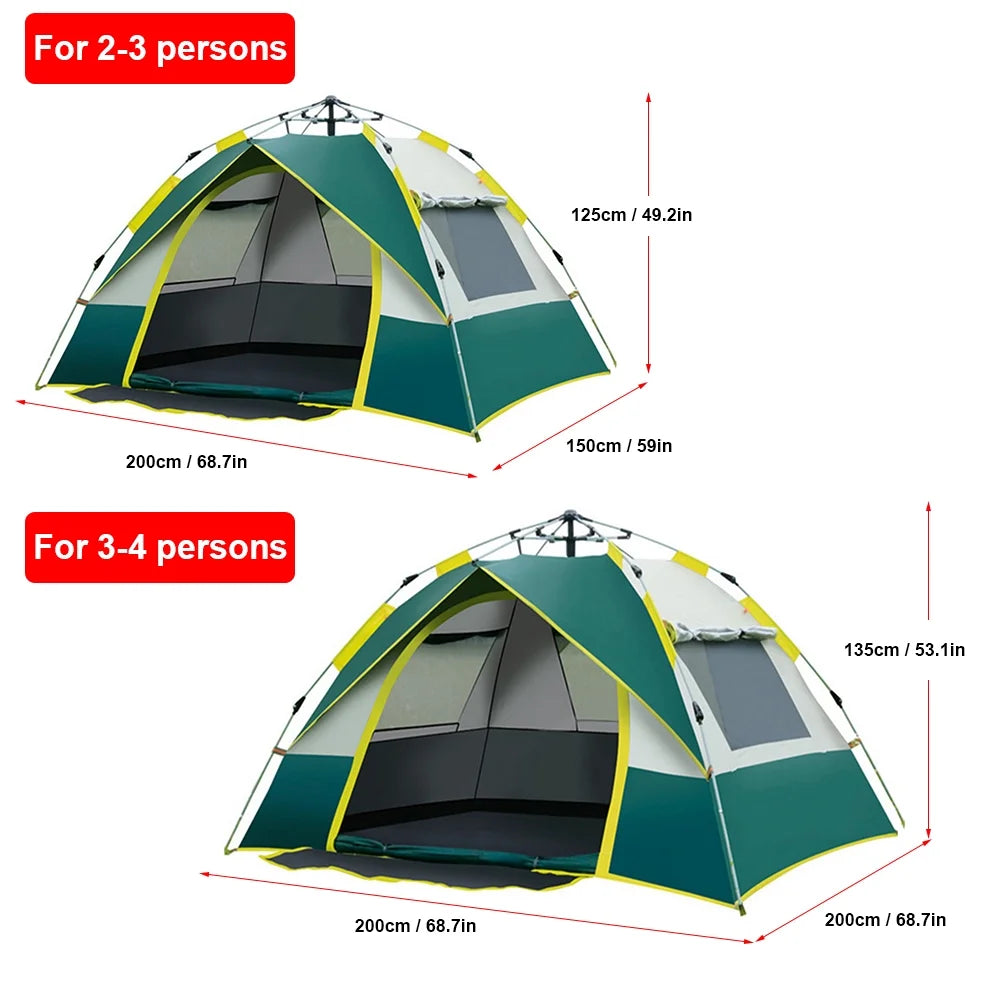 Water Resistant Tent for 2 3 Persons S4536