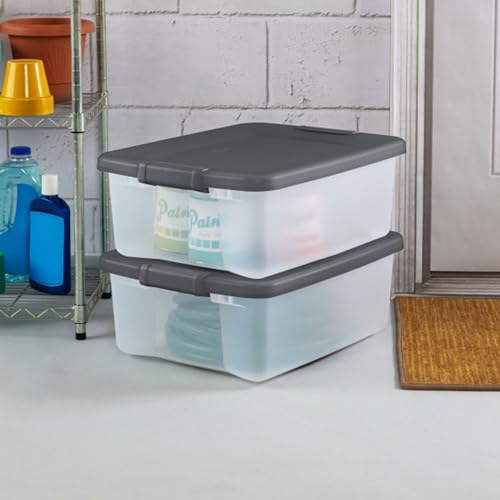 4 Shelf Lockable Plastic Storage Cabinet E122005