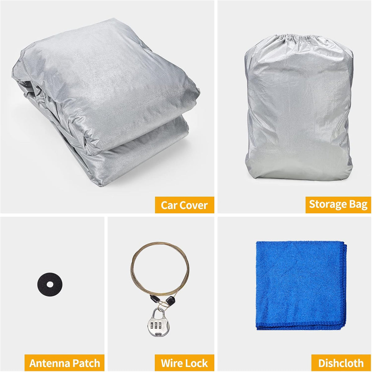 Waterproof Car Cover for Ford F150 Super Crew Cab, Pack of 2 C1149