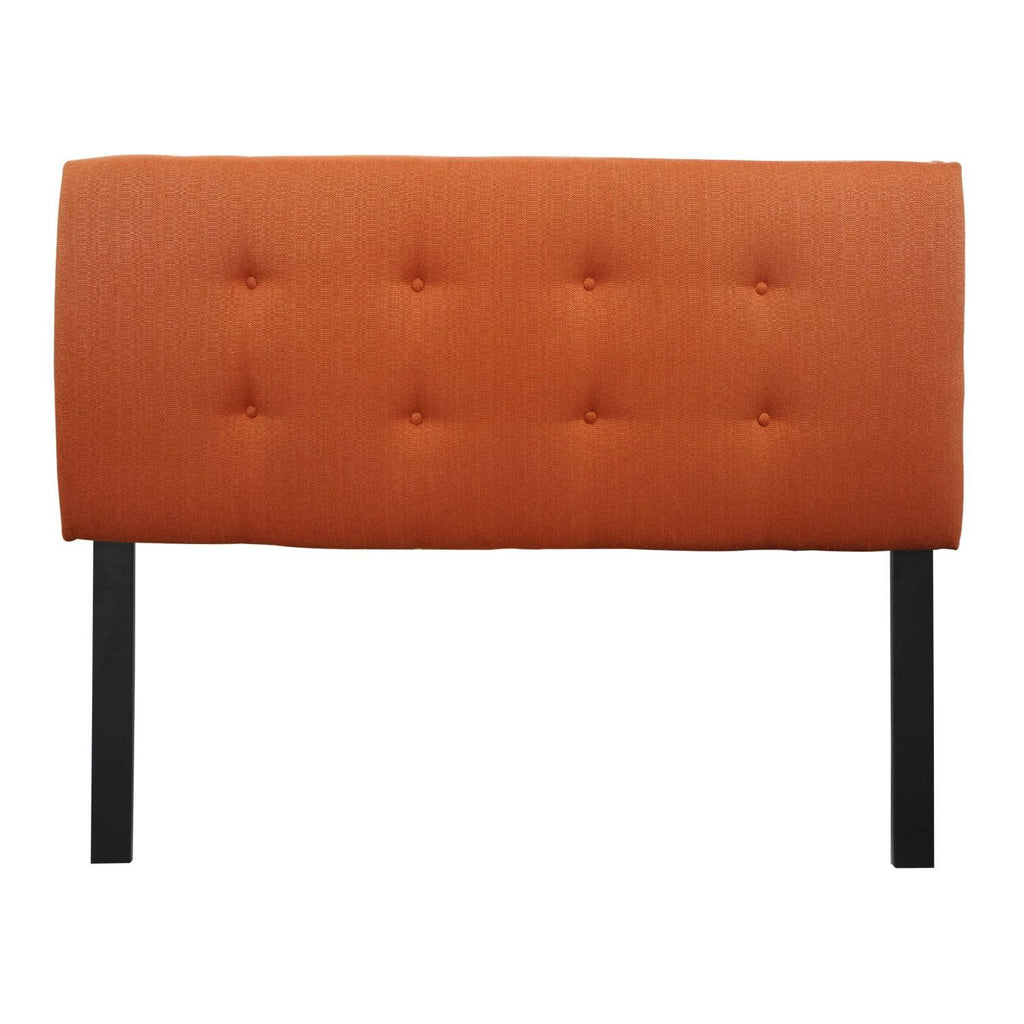 Queen 8-Button Tufted Pumpkin Headboard I873190