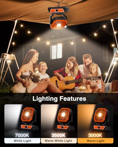 Portable Camping Fan with 20000mAh Rechargeable Battery H1922