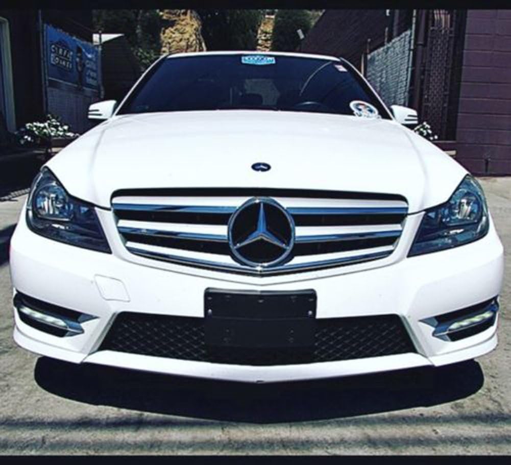 Car Front Grille Star Emblem LED Logo Light White Pack of 2 Z798
