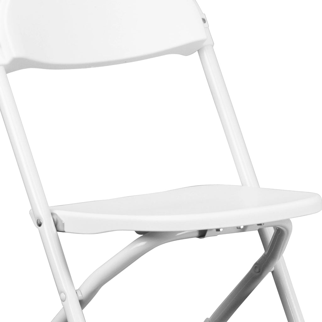 White Plastic Kids Folding Chair W91592