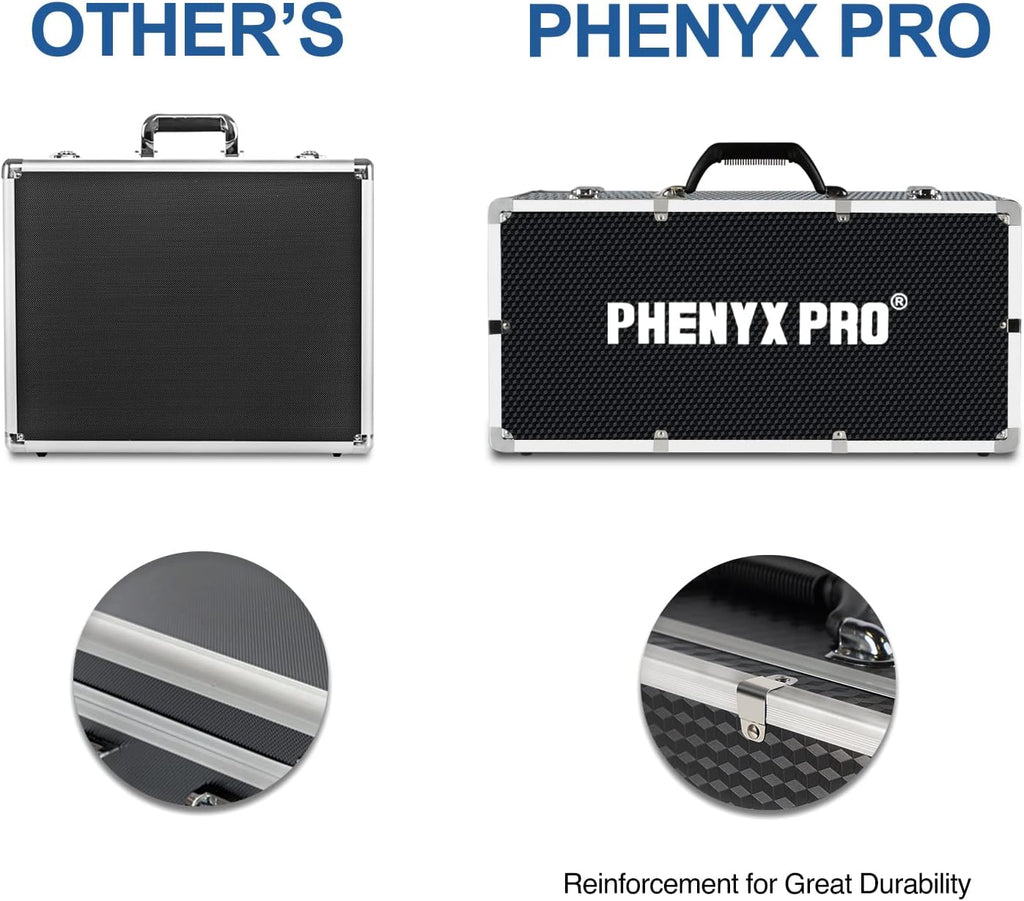 Large Size Carrying Case with Pre-Diced Foam, Aluminum Alloy, Pack of 2 A5613