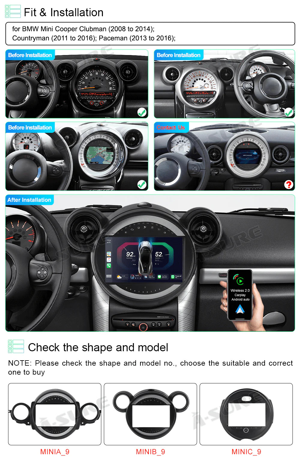 Android 11 Car Stereo Radio 2+32GB CarPlay V635045