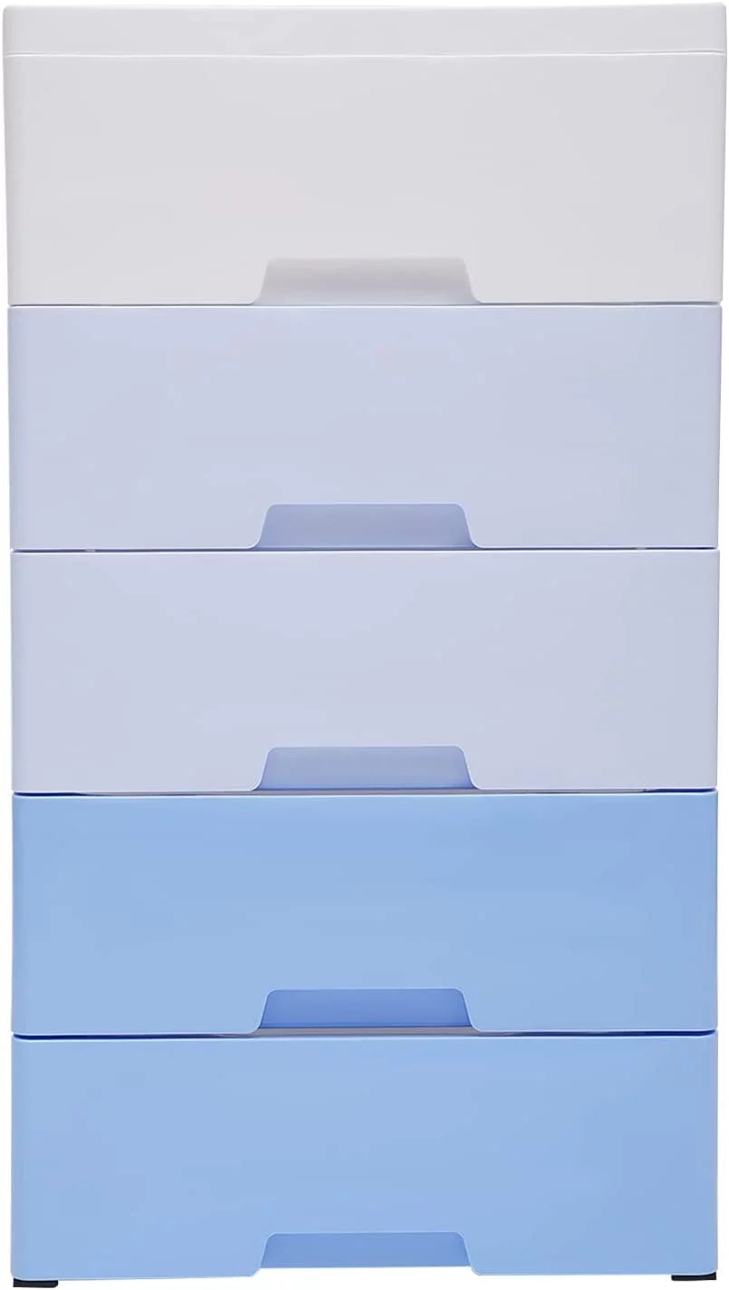 5 Drawers Plastic Storage Cabinet Dresser J53847
