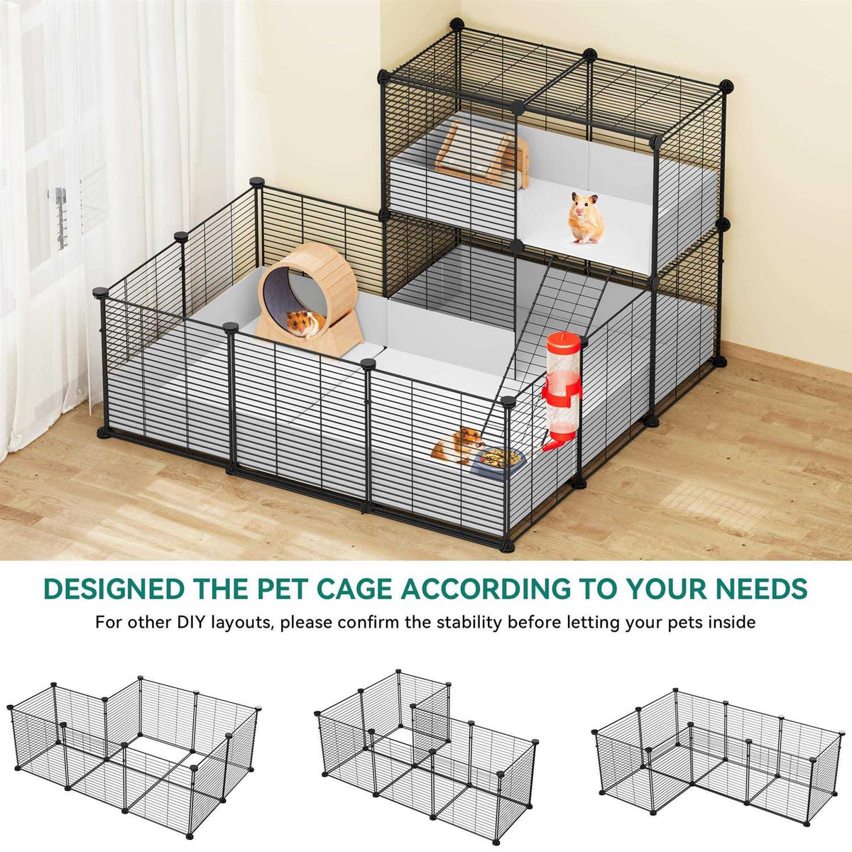 Guinea Pig Cage with Waterproof Plastic Liner L577