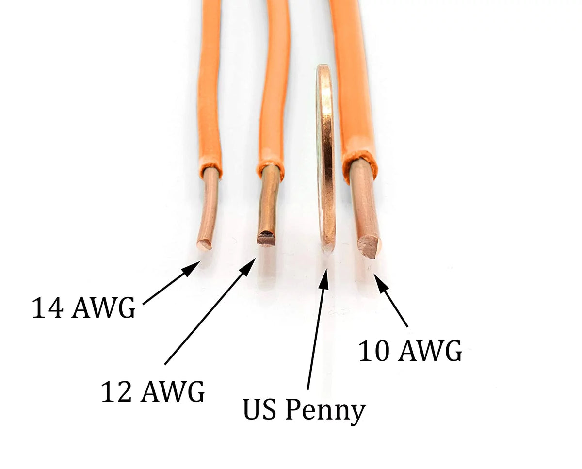 150 Feet Insulated Solid Copper THHN / THWN Wire 12 AWG Orange U4748