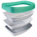 3 Sifting Tray Cat Litter Box with Non-Stick Coating I66874