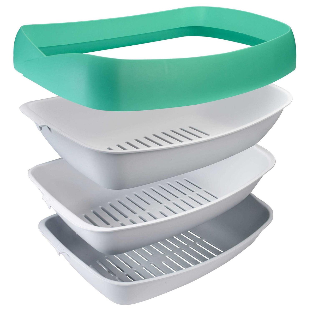 3 Sifting Tray Cat Litter Box with Non-Stick Coating I66874