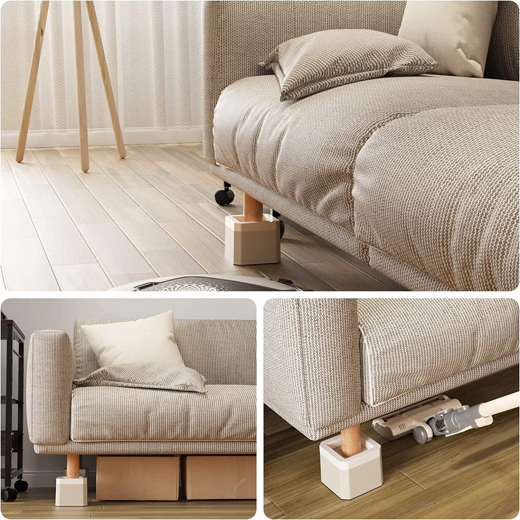 White 4 Pack Plastic Bed Risers Z192
