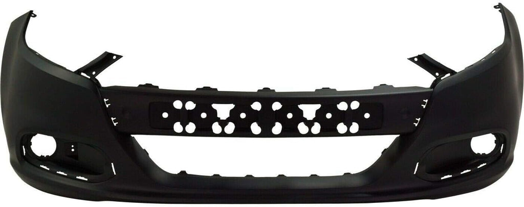Primed Plastic Front Bumper Cover Fascia with Fog Light Holes for 2013-2016 Dodge Dart Sedan A91300