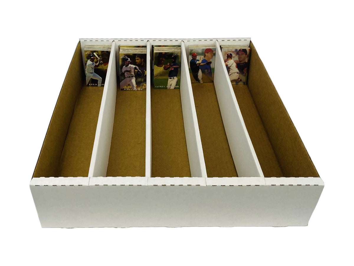 25 - 5000ct 5-Row Cardboard Trading Card Storage Boxes X184710