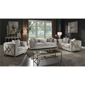 3 PC Living Room Set Made with Wood in Cream Color H610725