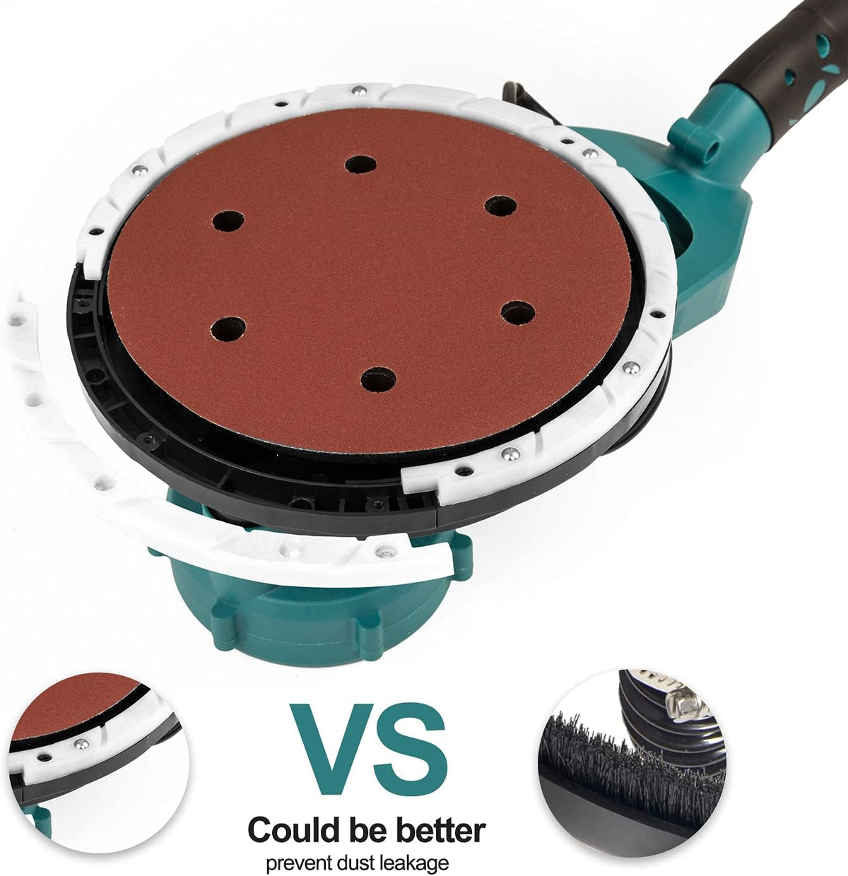 6.5A Electric Drywall Sander with Variable Speeds and Carrying Bag R30408