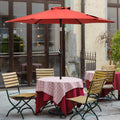 7.5 FT Outdoor Patio Market Umbrella with Tilt Button W7476