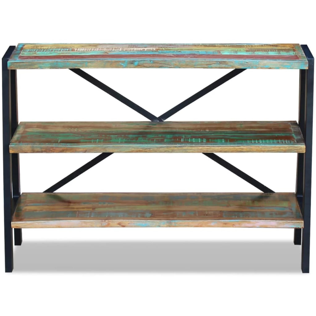 3 Shelves Solid Reclaimed Wood Sideboard D20130