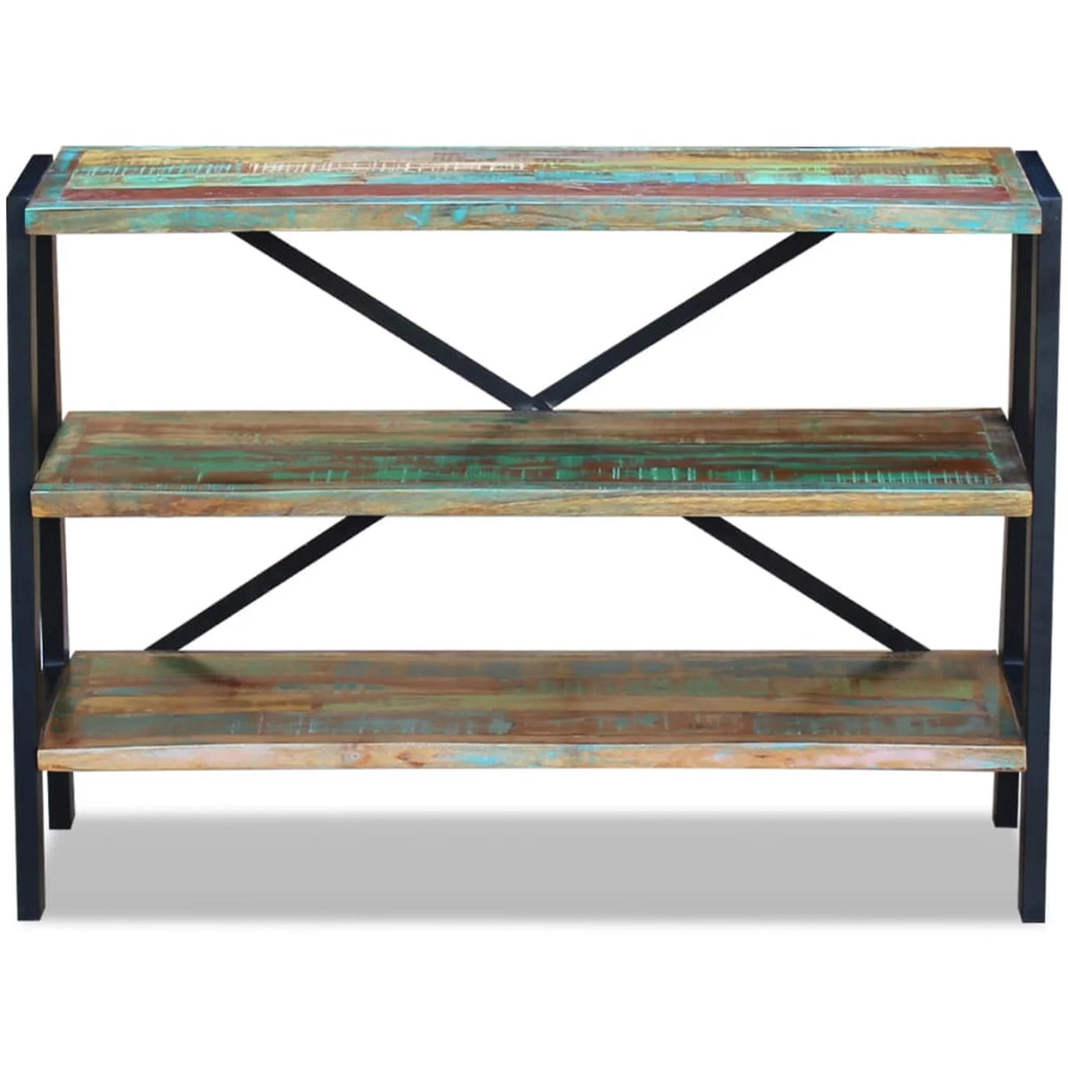 3 Shelves Solid Reclaimed Wood Sideboard D20130