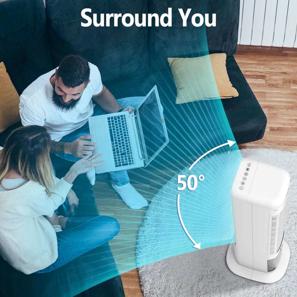 Portable Evaporative Air Cooler Tower Fan 3-in-1 Humidifier T7289