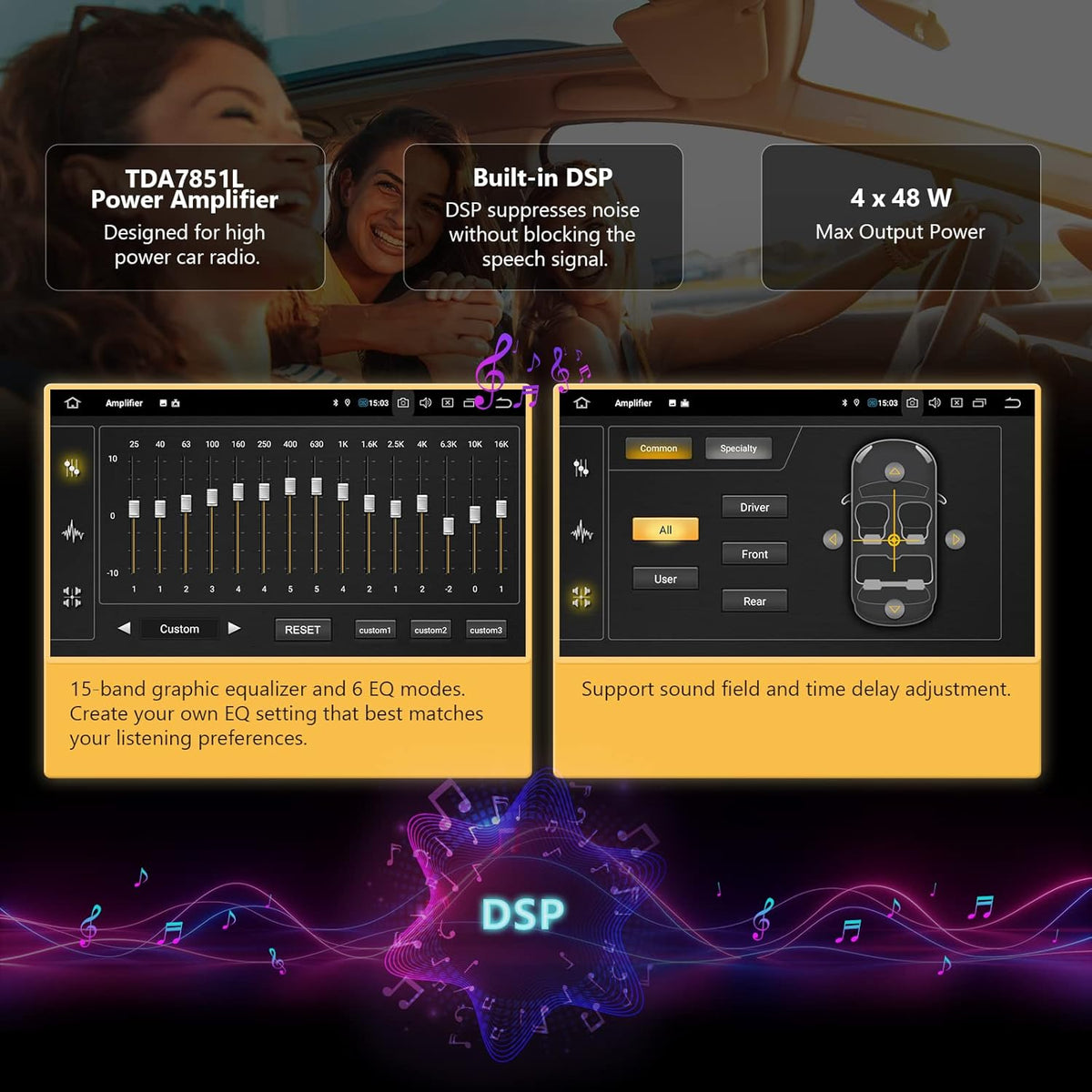 9 Inch Car Stereo Receiver with CarPlay and Android Auto W8180