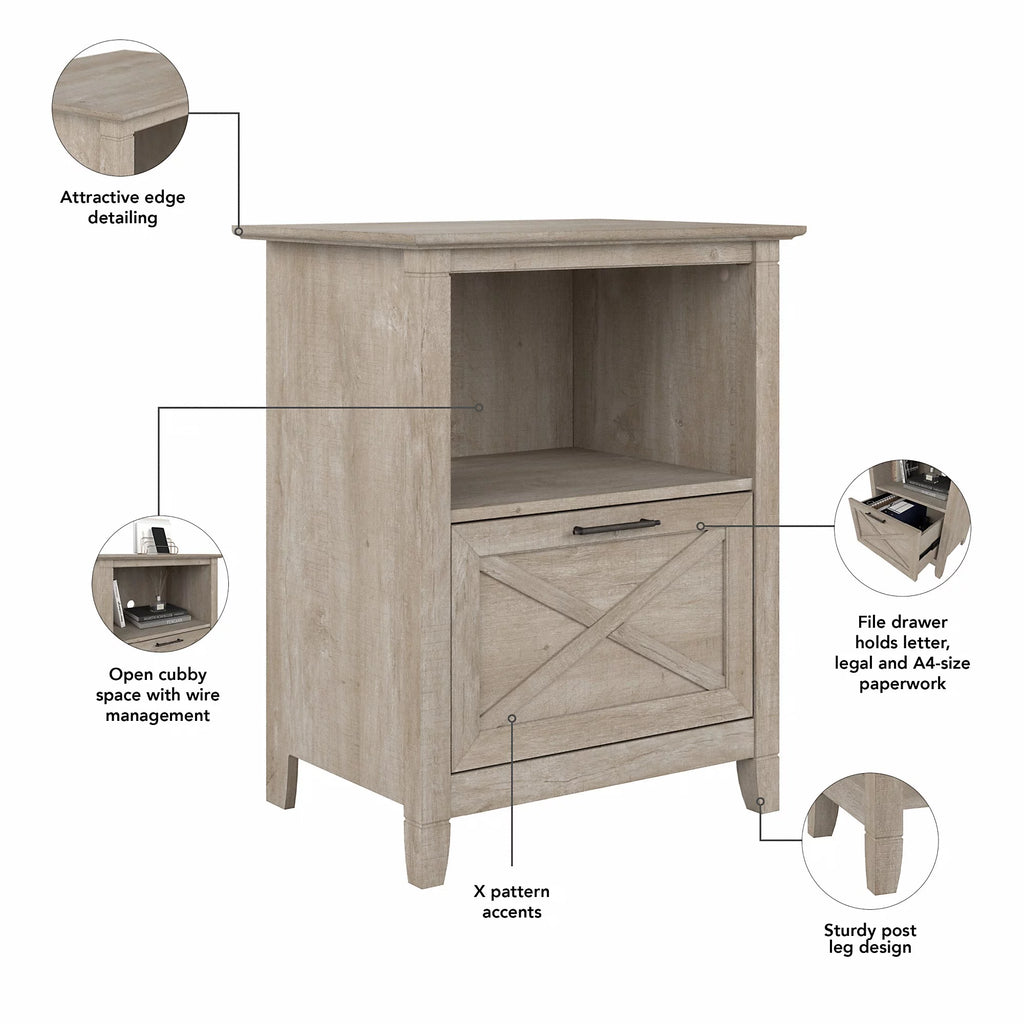 Washed Gray End Table X240015
