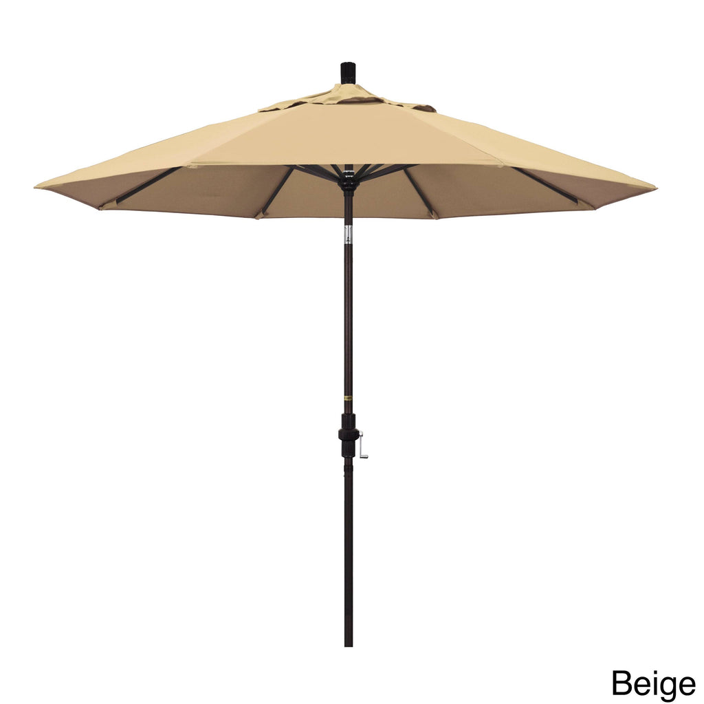 Bronze/Pacifica/Navy Blue Aluminum Market Umbrella A755