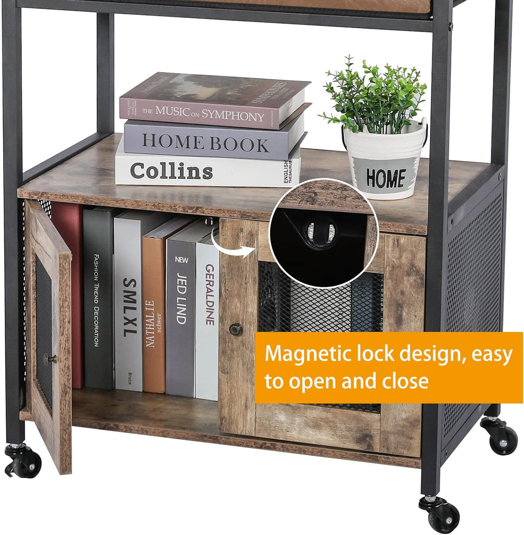 Mobile Printer Stand with Storage and Drawer B4776